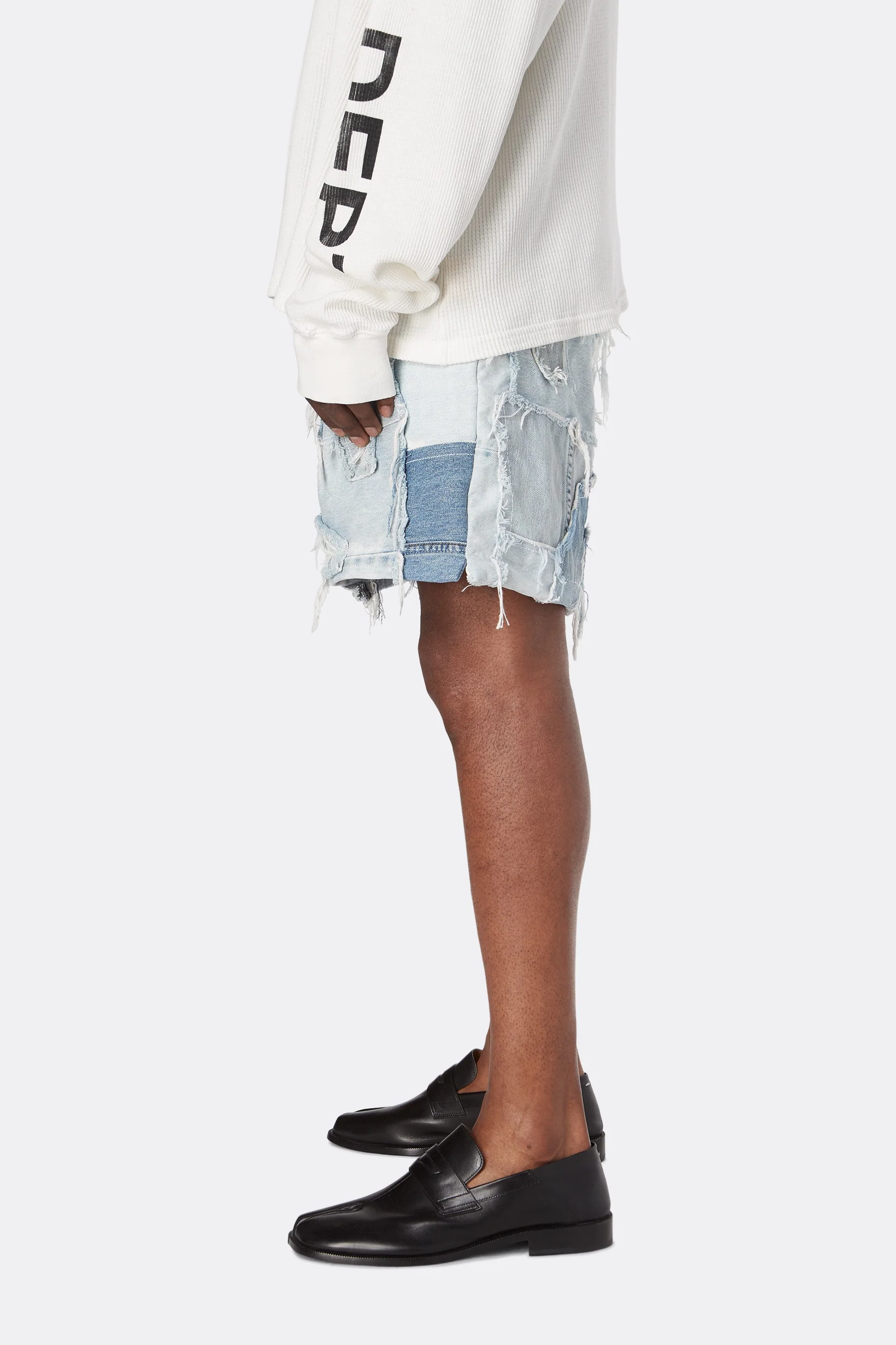 PATCHWORK DENIM ZUMA SHORTS - Image 10