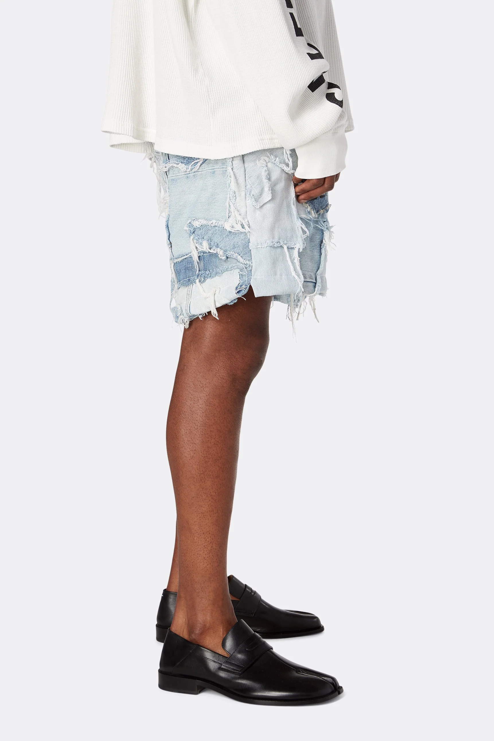 PATCHWORK DENIM ZUMA SHORTS - Image 14