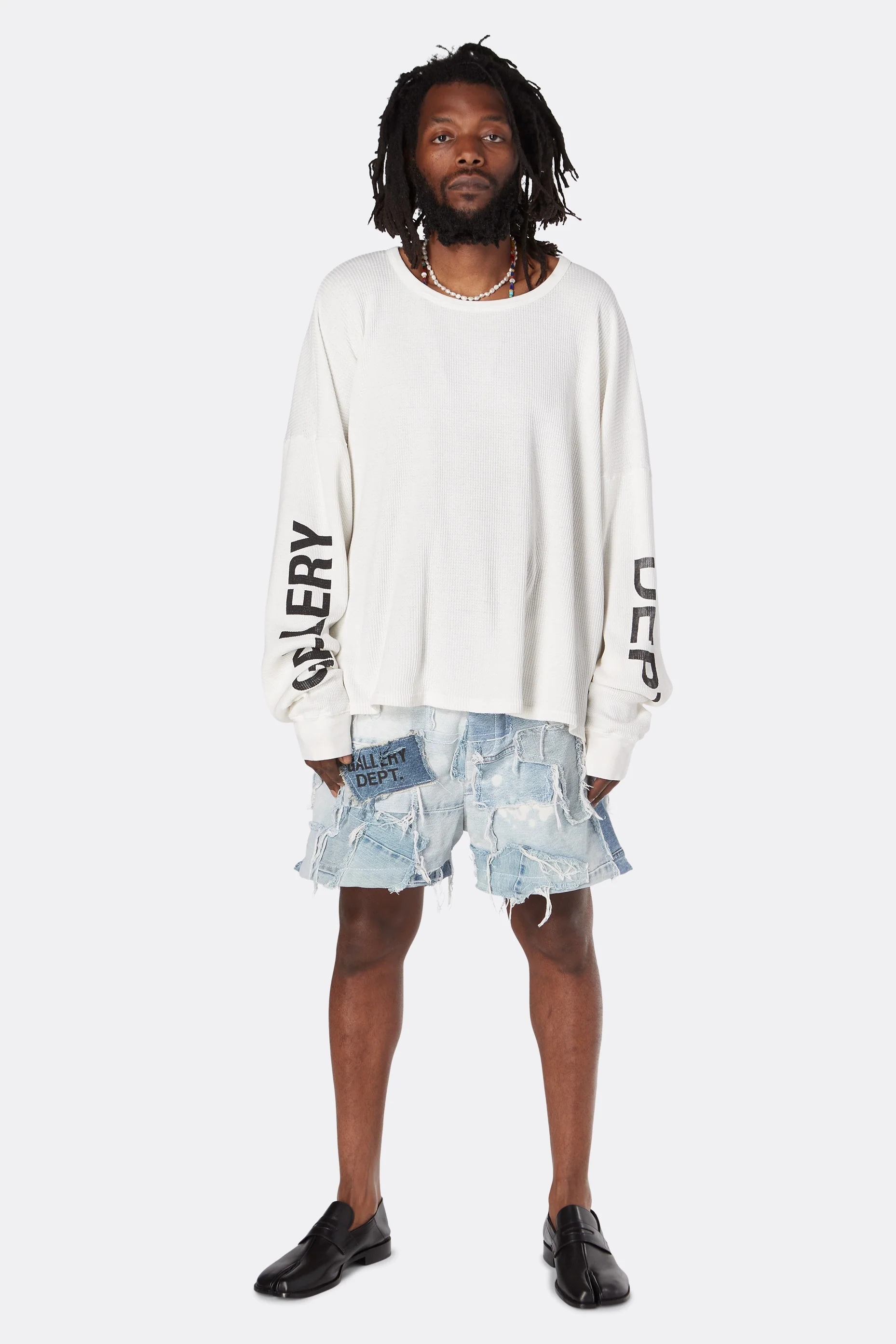 PATCHWORK DENIM ZUMA SHORTS - Image 3