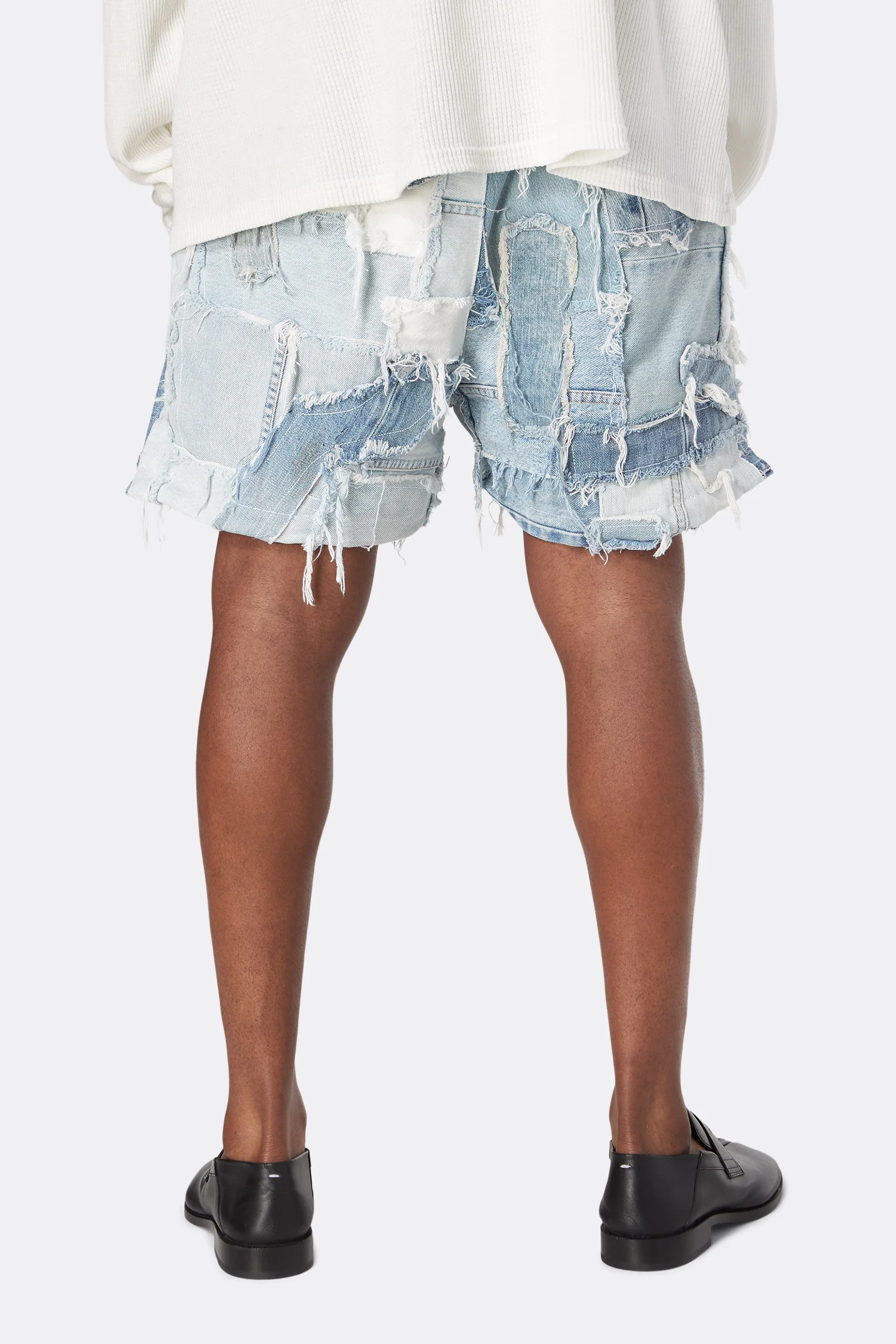 PATCHWORK DENIM ZUMA SHORTS - Image 5