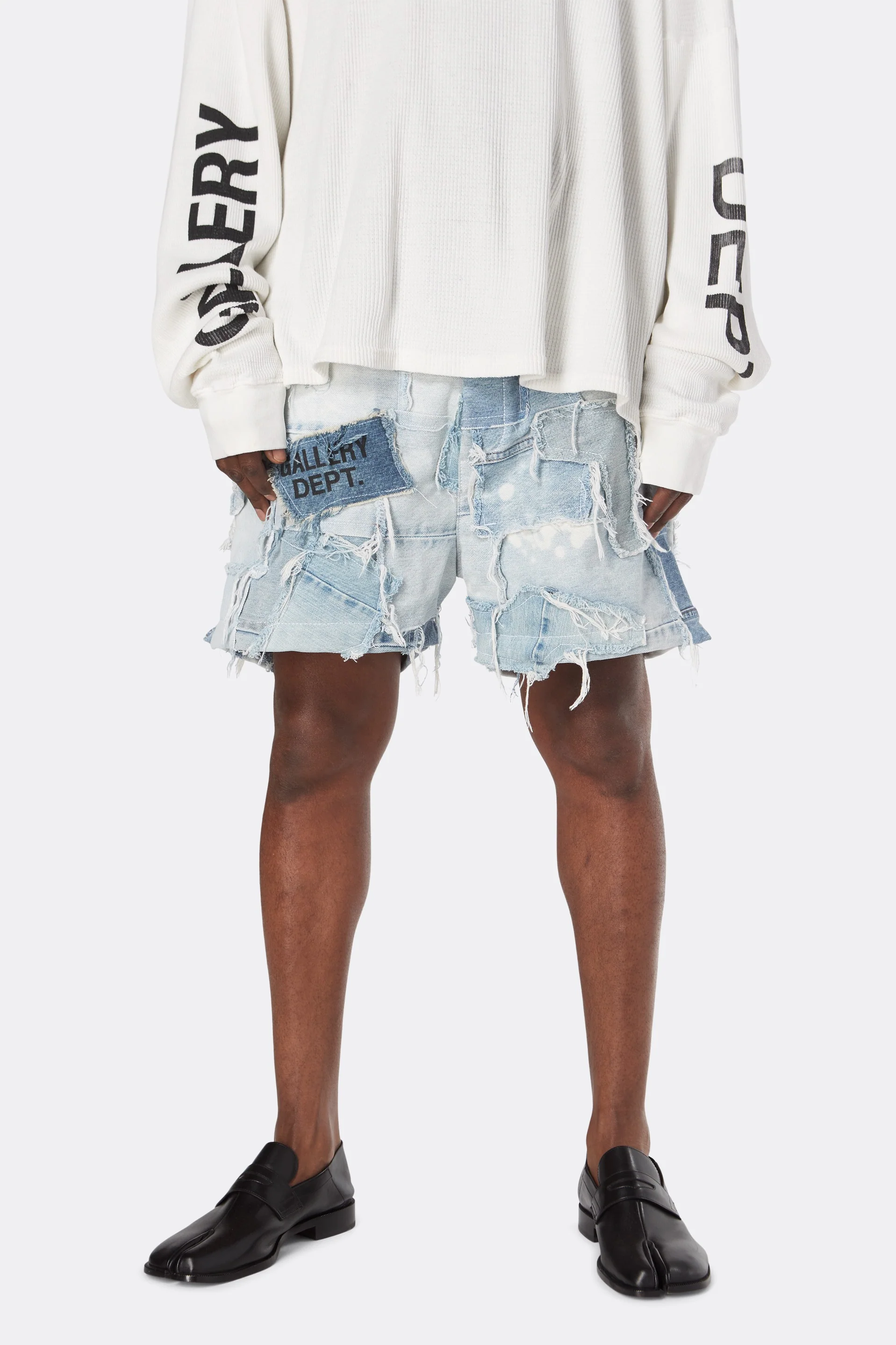 PATCHWORK DENIM ZUMA SHORTS - Image 6