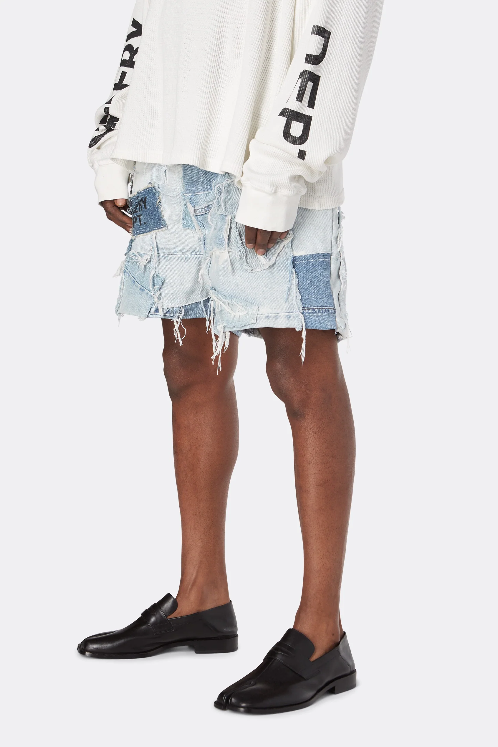 PATCHWORK DENIM ZUMA SHORTS - Image 7