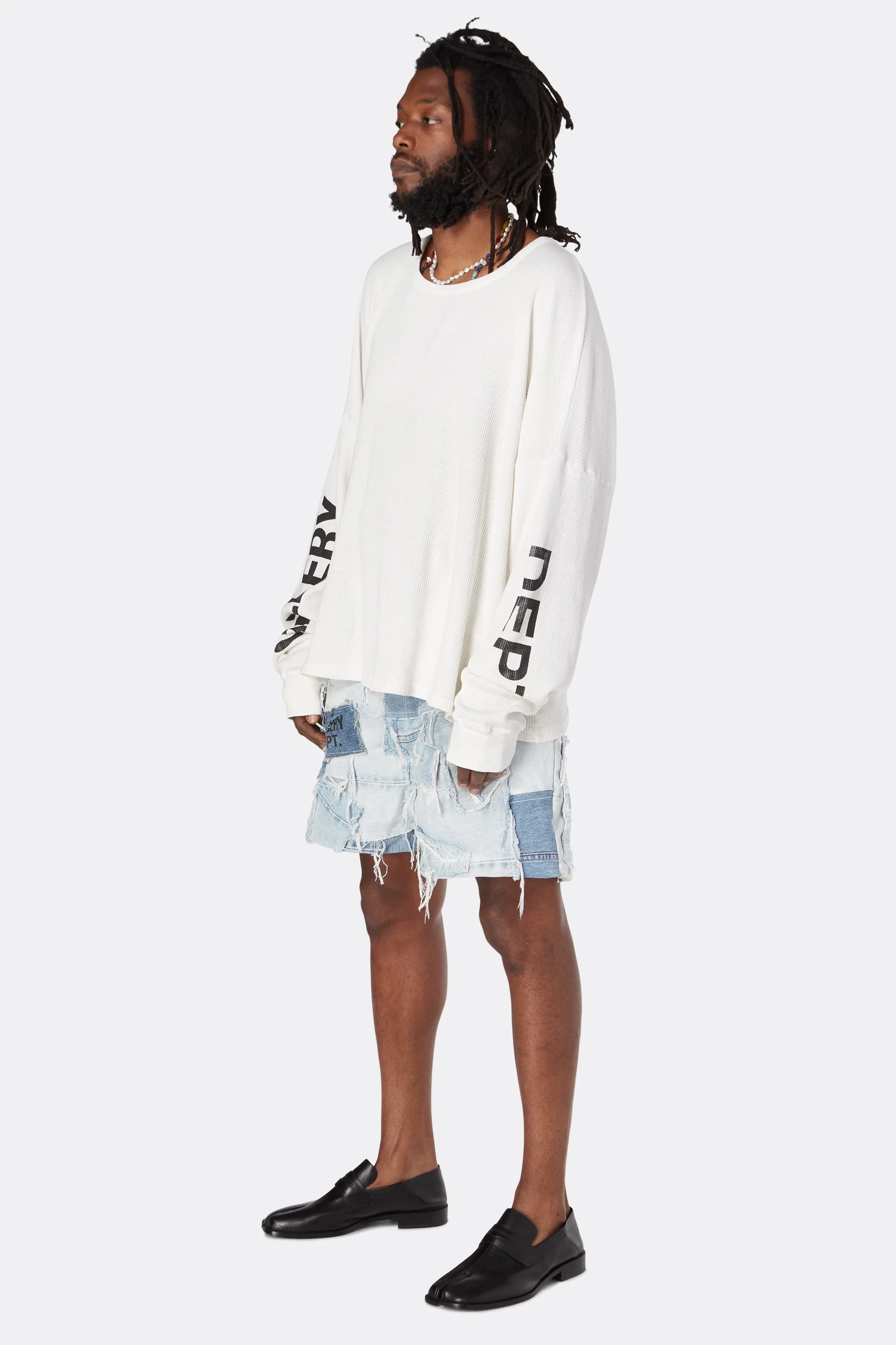PATCHWORK DENIM ZUMA SHORTS - Image 8